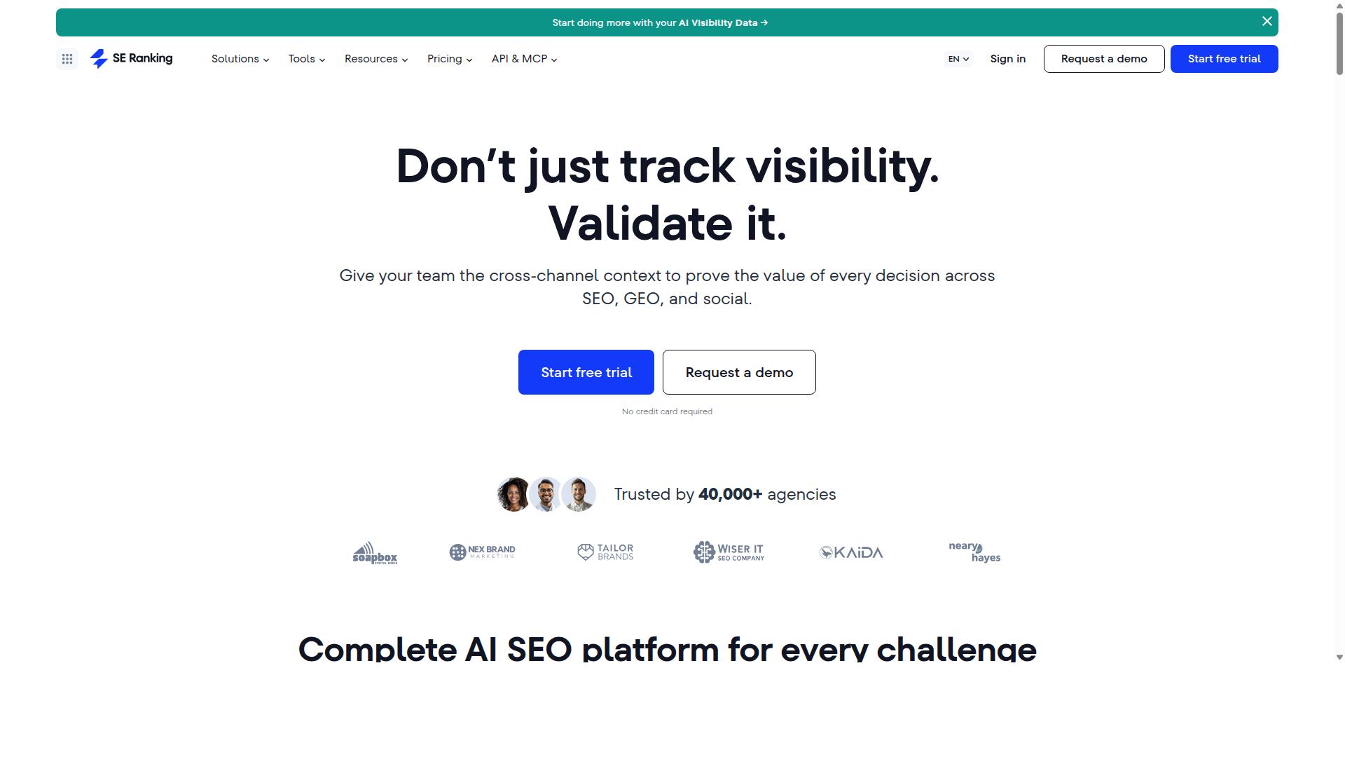 Rankera for Distribb Alternatives website